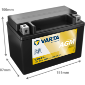 Acumulator Moto VARTA Powersports AGM Active 8 Ah