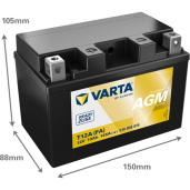 Acumulator Moto VARTA Powersports AGM Active 510909015 10 Ah