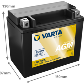 Acumulator Moto VARTA Powersports AGM Active 10 Ah