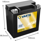 Acumulator Moto VARTA Powersports AGM Active 16 Ah