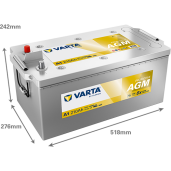 Baterie camion VARTA PROMOTIVE AGM 210 Ah