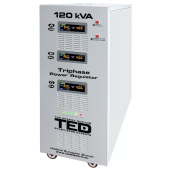 Stabilizator trifazat 120KVA 85KW cu ServoMotor si sinusoidala pura + ecran LCD cu valorile tensiunii, TED Electric TED000088