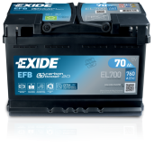 Baterie Auto EXIDE EFB 70 Ah