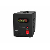 Stabilizator automat de tensiune cu releu 1500VA/900W, negru Well
