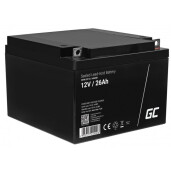 Acumulator plumb acid GreenCell 12V 26AH, terminal F3 (M5), AGM35