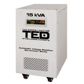 Stabilizator tensiune monofazat cu ServoMotor 15KVA 12KW si sinusoidala pura + ecran LCD cu valorile tensiunii, TED Electric TED000095