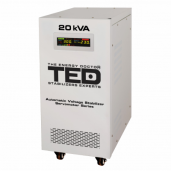 Stabilizator tensiune monofazat cu ServoMotor 20KVA 16KW si sinusoidala pura + ecran LCD cu valorile tensiunii, TED Electric TED001955