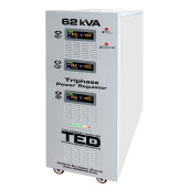 Stabilizator trifazat 62KVA 48KW cu ServoMotor si sinusoidala pura + ecran LCD cu valorile tensiunii, TED Electric TED000217