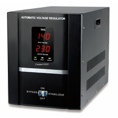 Stabilizator automat de tensiune Well Constant 5000VA cu servo motor